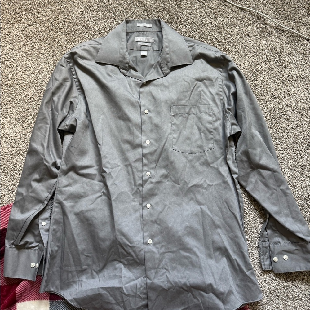 Van Heusen Gray Classic Dress Shirt